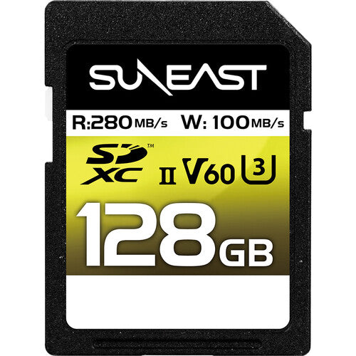 SUNEAST 128GB Ultimate Pro UHS-II SDXC Memory Card V60