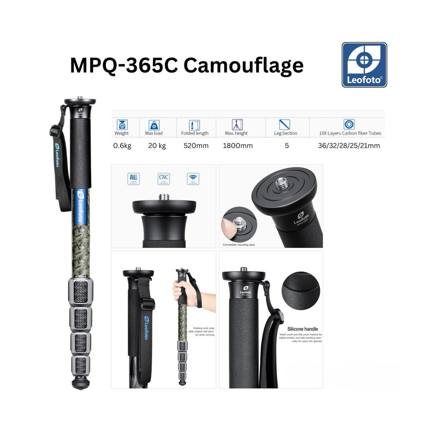 Leofoto Monopod MPQ-365C