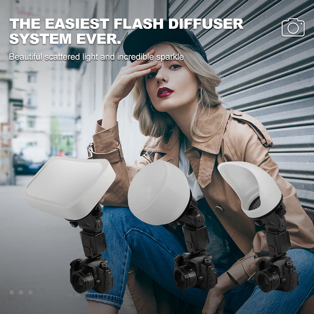 Photography Lighting Flash Diffuser Kit D1235
