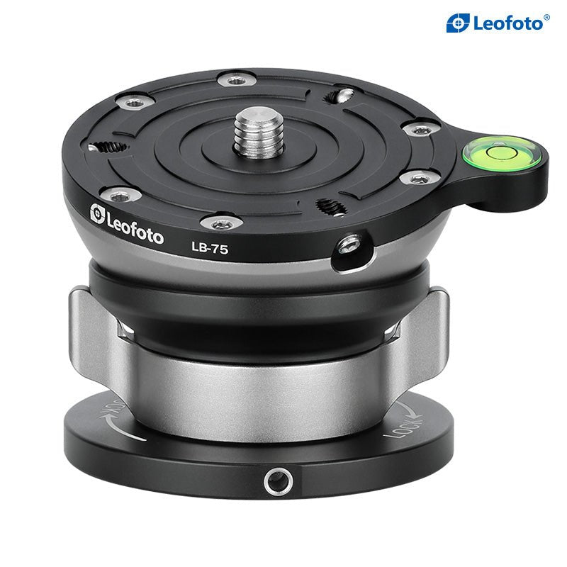 Leofoto LB - 75 Leveling Base with Bueerfly Handle with 75mm Plate LB - 75 - Shoot Bazaar