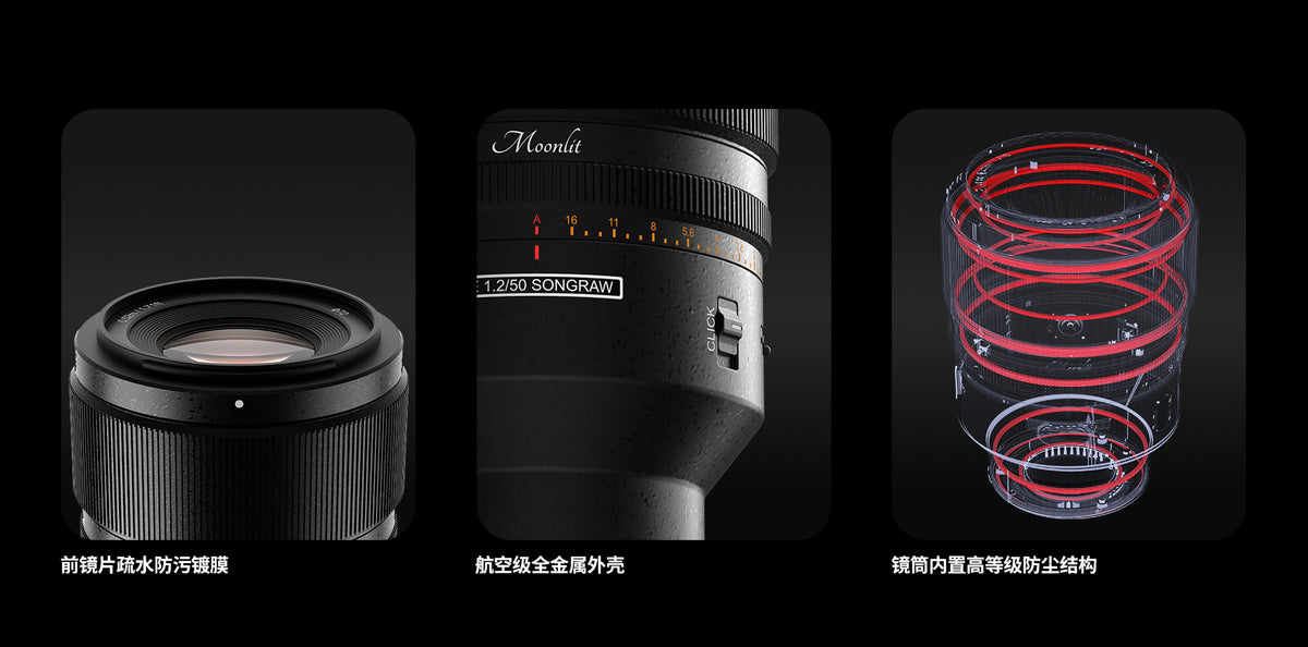 Songrow AF50mm F1.2 Mirrorless Camera Lens for Sony Mount