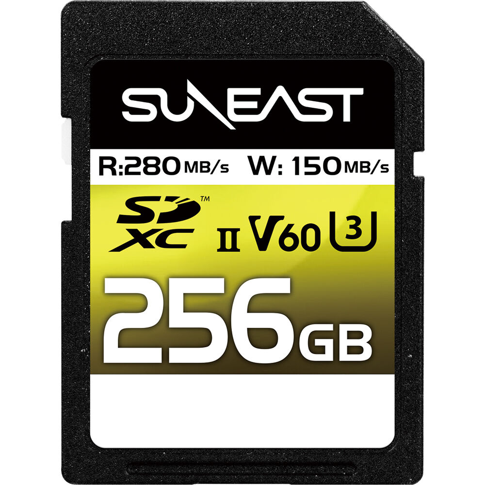 SUNEAST 256GB Ultimate Pro UHS-II SDXC Memory Card V60
