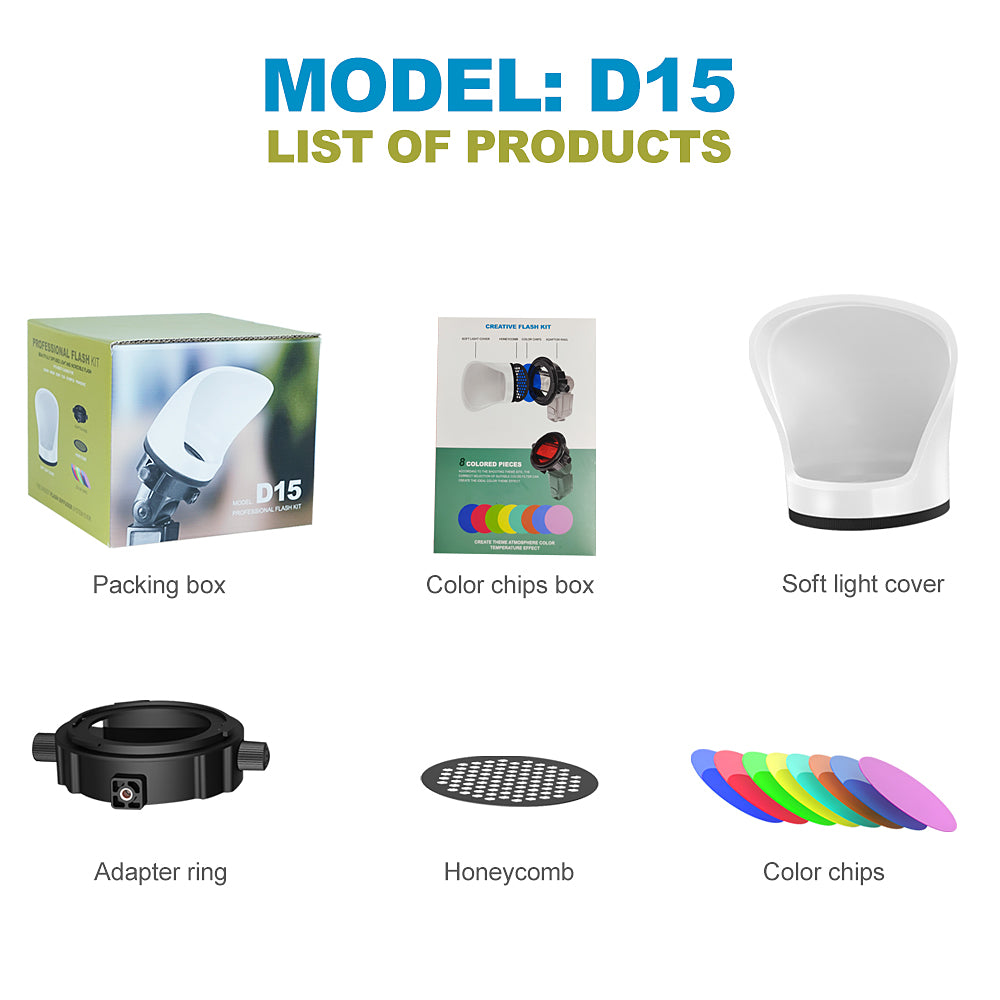 Lynca Photography Lighting Flash Diffuser D-15