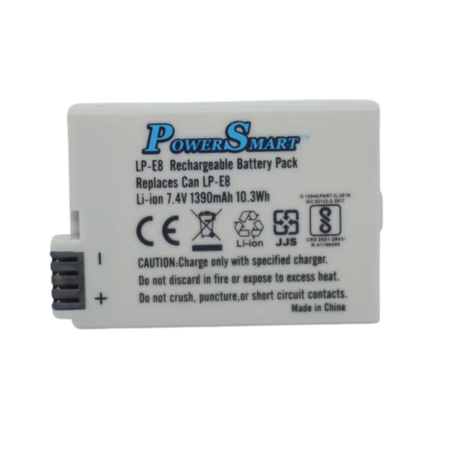 Powersmart Lp-E8 Camera Battery (7.4V,1390mAh,10.3Wh)