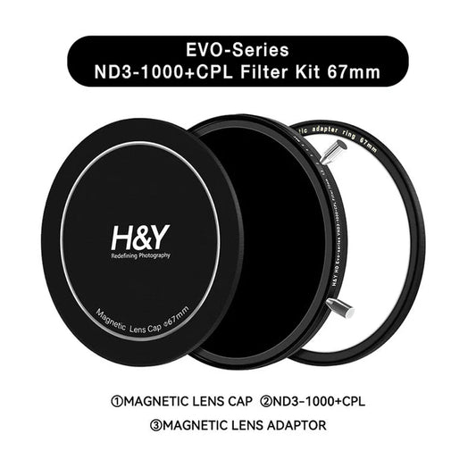 H&Y Filters HD EVO-Series Variable ND3-1000 & CPL Filter Kit (67mm)