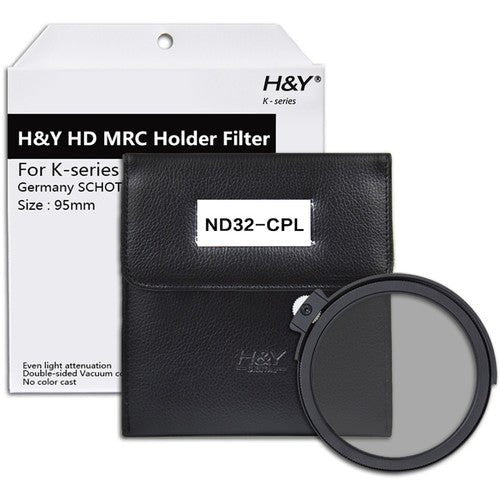 H&Y Filters Drop - In K - Series Neutral Density 1.5 and Circular Polarizer Filter (5 - Stop) - 95mm - Shoot Bazaar