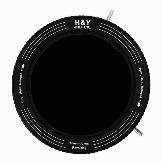 H&Y Filters RevoRing Variable ND3 - ND1000 & Circular Polarizer Filter - Shoot Bazaar