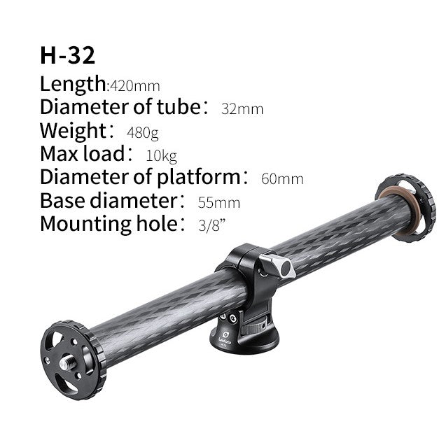 Leofoto H - 32 Carbon Fiber Tripod Arm - Shoot Bazaar