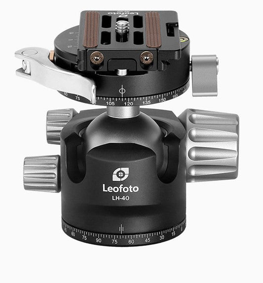 Leofoto LH - 40PCL+NP - 60 40mm Low Proﬁle Ball Head With PC - Shoot Bazaar