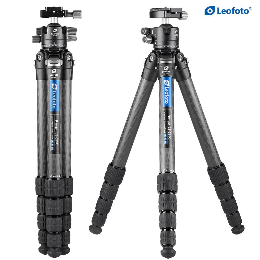 Leofoto Travel Tripod Kit LS - 325C+LH - 40 - Shoot Bazaar