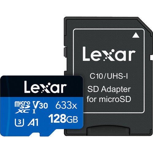 Lexar 128GB High - Performance 633x UHS - I microSDXC Memory Card with SD Adapter - Shoot Bazaar