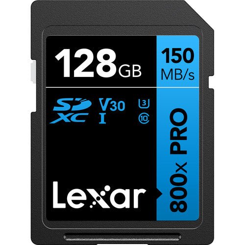 Lexar 128GB High - Performance 800x PRO UHS - I SDXC Memory Card (BLUE Series) - Shoot Bazaar