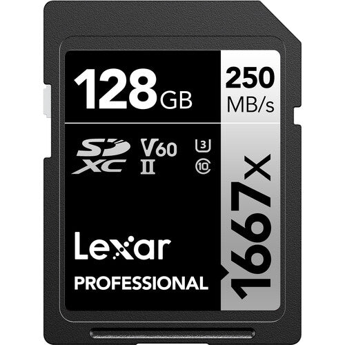 Lexar 128GB Professional 1667x UHS - II SDXC Memory Card - Shoot Bazaar