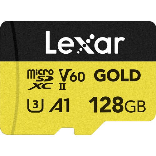 Lexar 128GB Professional GOLD UHS - II microSDXC Memory Card - Shoot Bazaar