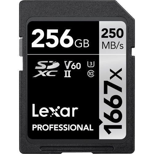 Lexar 256GB Professional 1667x UHS - II SDXC Memory Card - Shoot Bazaar