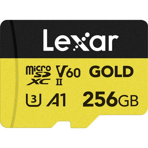 Lexar 256GB Professional GOLD UHS - II microSDXC Memory Card - Shoot Bazaar