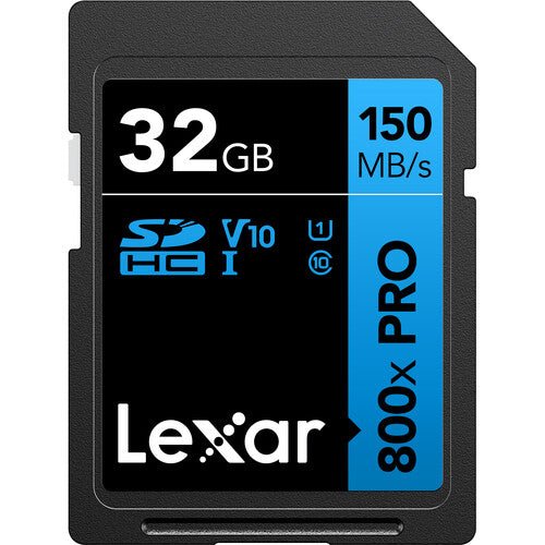 Lexar 32GB High - Performance 800x PRO UHS - I SDHC Memory Card (BLUE Series, 3 - Pack) - Shoot Bazaar