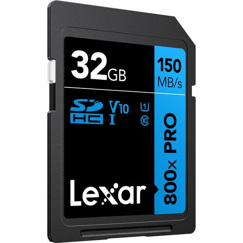 Lexar 32GB High - Performance 800x PRO UHS - I SDHC Memory Card (BLUE Series, 3 - Pack) - Shoot Bazaar