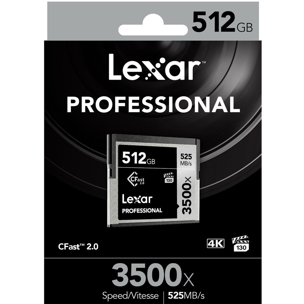 Lexar 512GB Professional 3500x CFast 2.0 Memory Card - Shoot Bazaar