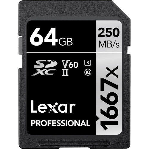 Lexar 64GB Professional 1667x UHS - II SDXC Memory Card - Shoot Bazaar