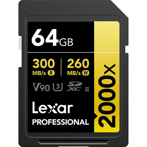 Lexar 64GB Professional 2000x UHS - II SDXC Memory Card - Shoot Bazaar