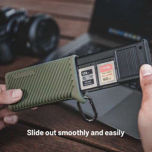 PGYTECH CreateMate CFexpress Type B/SD Card Reader Case (Moss Green) - Shoot Bazaar