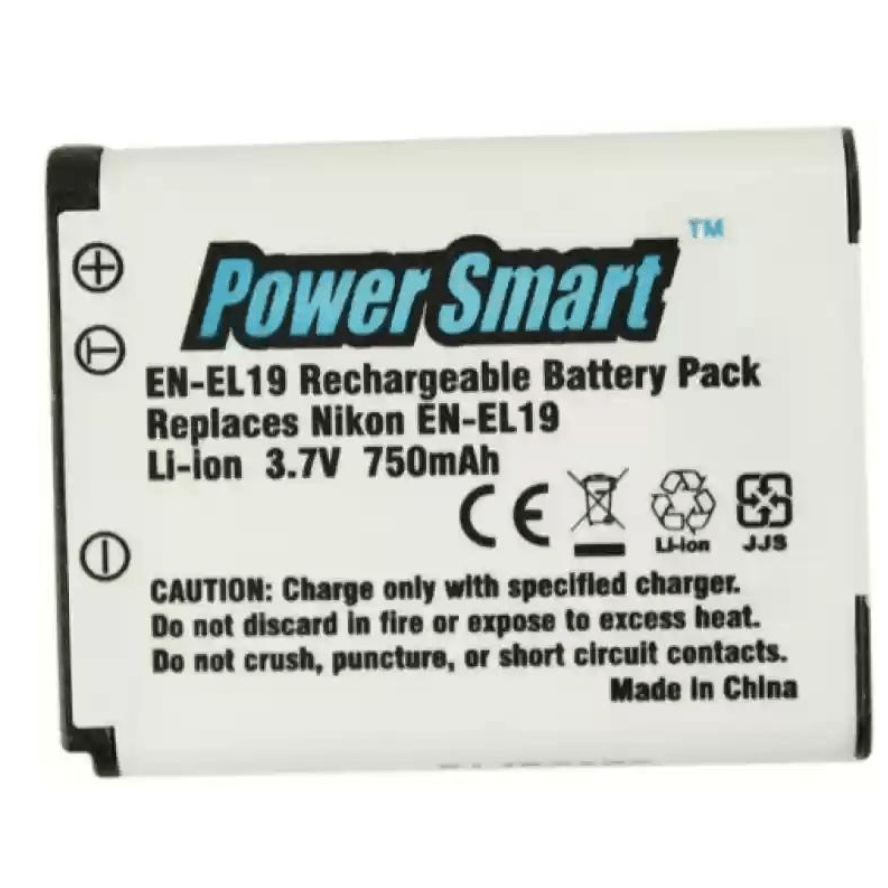 Powersmart EN - EL19 / NP - BJ1 Lithium - Ion Battery Pack (3.7V, 750mAh 2.8Wh) - Shoot Bazaar