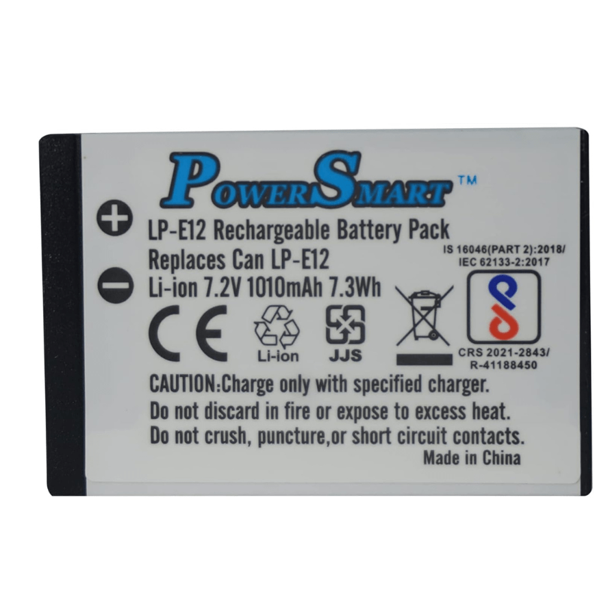 Powersmart LP - E12 Lithium - Ion Battery Pack (7.2V, 1010mAh,7.3wh) - Shoot Bazaar