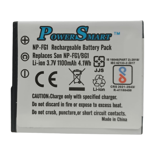 Powersmart NP - FG1 / NP - BG1 Lithium - Ion Battery Pack (3.7V, 1100 mAh) - Shoot Bazaar